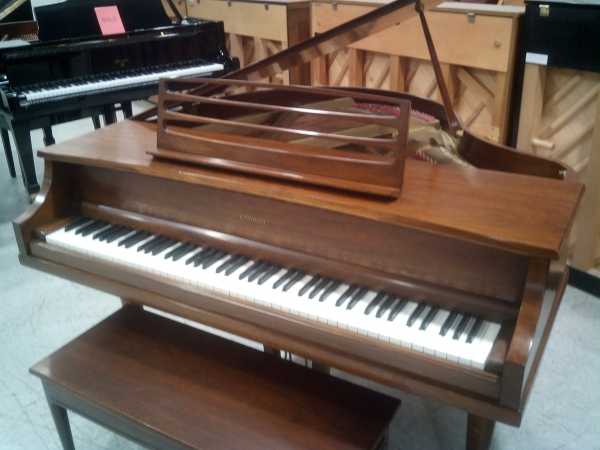 kimball baby grand piano under 5 foot walnut
