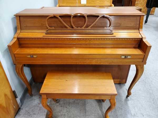1988 Weber WF-43 Console Piano With Fallboard Closed