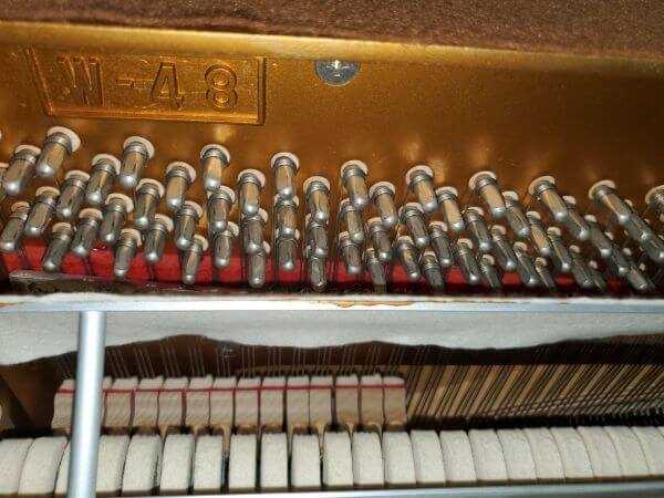 1993 Weber W-48 Professional Upright Piano Pins and Hammers