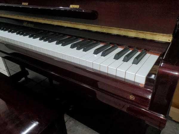 1993 Weber W-48 Professional Upright Piano Right Keys