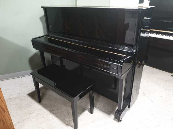 1998 Weber W-121 Ebony Polish Professional Upright Piano