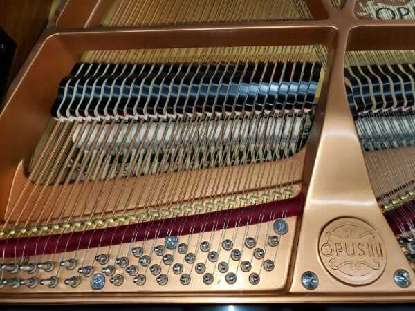 1992 Opus II Baby Grand Piano Left Harp