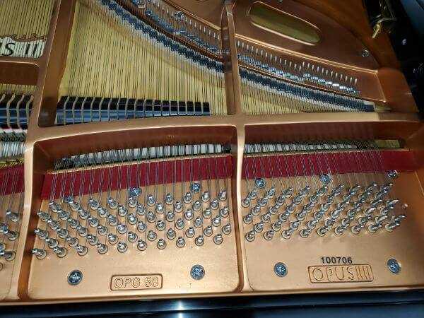 1992 Opus II Baby Grand Piano Right Harp