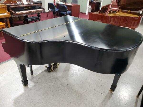1992 Opus II Baby Grand Piano Right Side