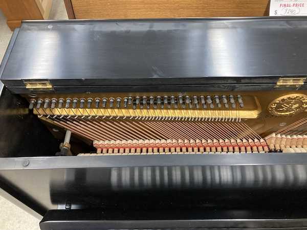 1966 Yamaha P2 Console Piano Left Hammers_Strings