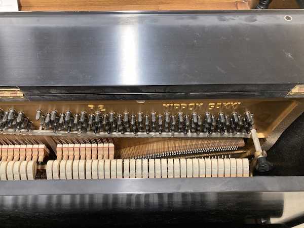 1966 Yamaha P2 Console Piano Right Hammers_Strings