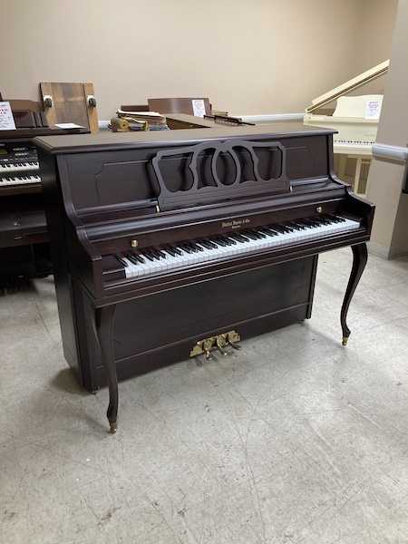 Hallet Davis Console Piano (530102925) Vertical Open