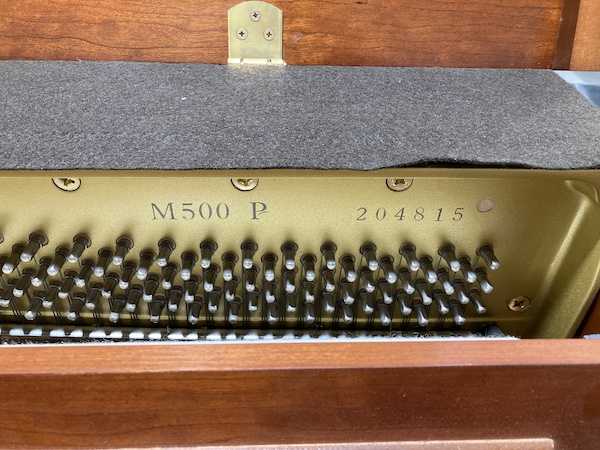 1962 Yamaha M500P Console Piano IMG_1056