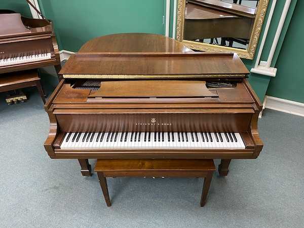#B162. Used 1963 Steinway & Sons S Baby Grand Piano IMG_1195